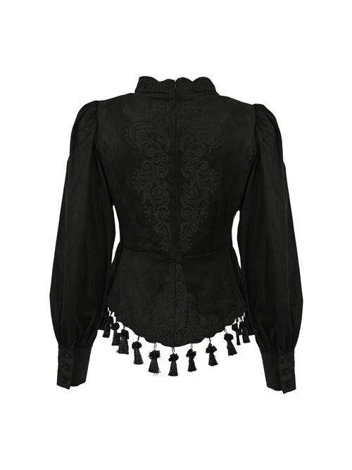 Camicia in misto cotone con nappine AMOSA | A25FWCA09U.V.