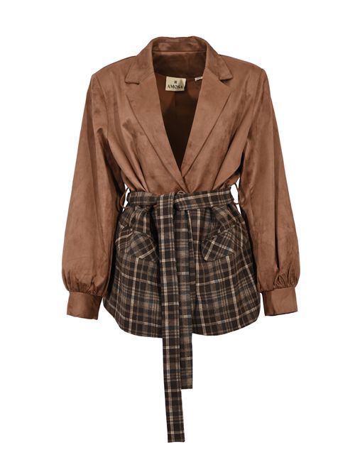 Giacca in misto cotone effetto velluto AMOSA | A25FWGI08U.V.