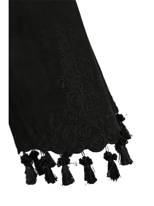 Pantalone in misto cotone con pendenti AMOSA | A25FWPA09NERO