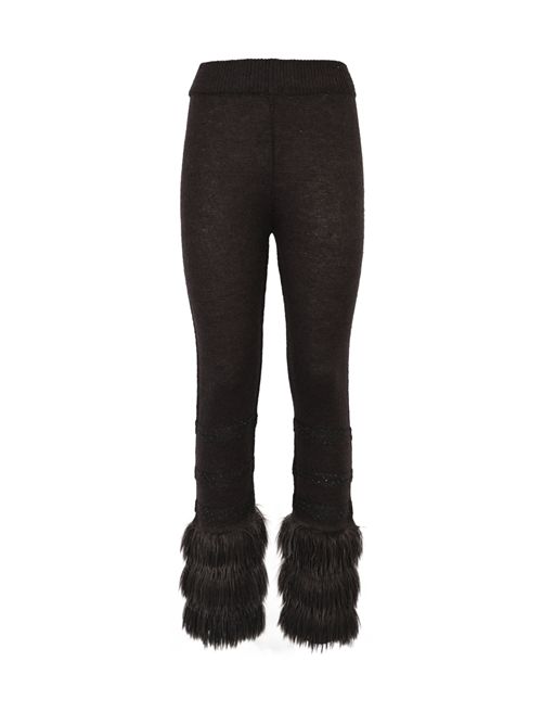 Pantalone in maglia di misto lana con frange al fondo AMOSA | A25FWPM20U.V.