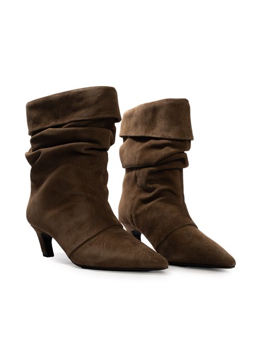 Stivaletto Virgee in suede Ash | VIRGEE01
