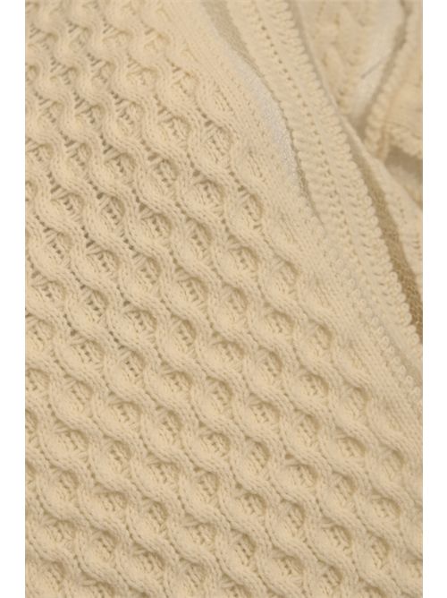 Maglia a trecce in misto lana Avorio ATOMO | AI25AFD1102D