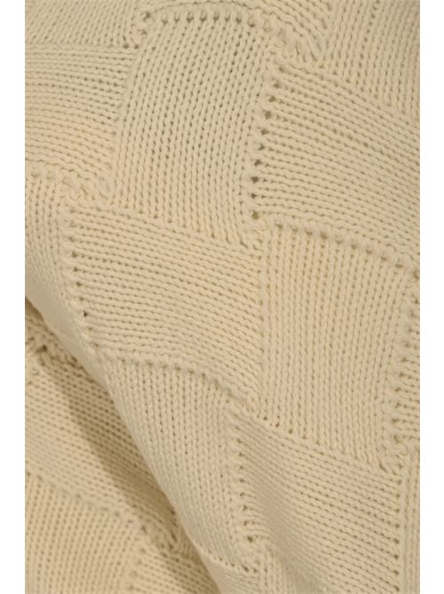 Maglione misto lana in punto canestro Avorio ATOMO | AI25AFD1702D