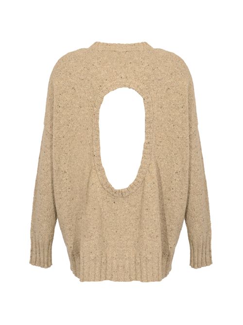 Maglione in misto lana e viscosa Nocciola ATOMO | AI25AFD2827