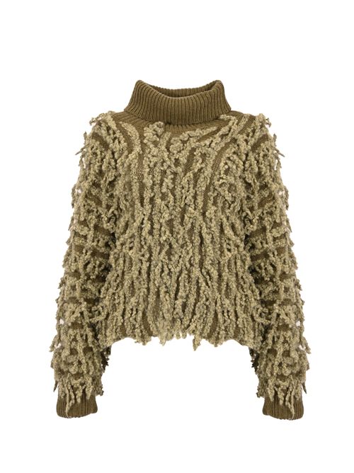 Maglia cappa in misto lana e mohair ATOMO | AI25AFD4421D