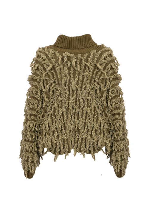 Maglia cappa in misto lana e mohair ATOMO | AI25AFD4421D