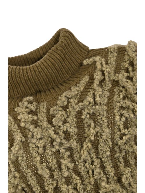 Maglia cappa in misto lana e mohair ATOMO | AI25AFD4421D