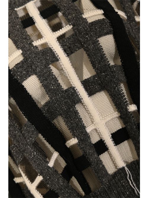 Maglia in misto lana e mohair check ATOMO | AI25AFD46653