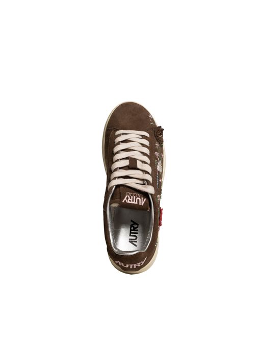 Sneakers Dallas Floral in suede Brown AUTRY | ADLWEY03