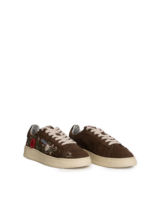 Sneakers Dallas Floral in suede Brown AUTRY | ADLWEY03