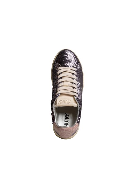 Sneakers Dallas Low Sparkling in paillettes Steel AUTRY | ADLWTI02