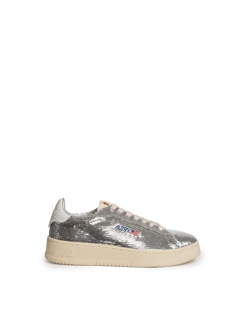 Sneakers Dallas Low Sparkling in paillettes Silver AUTRY | ADLWTI05