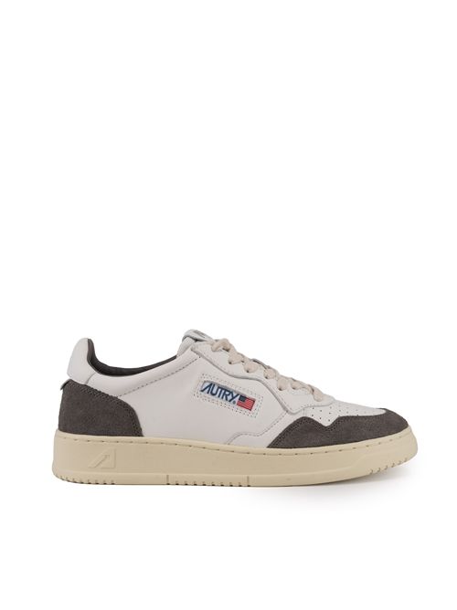 Sneakers Medalist Low in pelle di capra e suede White/Morel AUTRY | AULMGS45