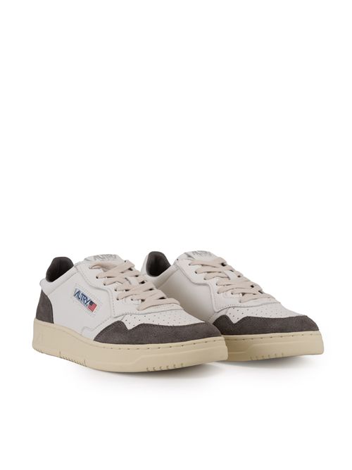 Sneakers Medalist Low in pelle di capra e suede White/Morel AUTRY | AULMGS45