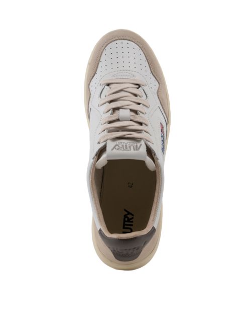 Sneakers Medalist Low in pelle e suede White/Morel AUTRY | AULMLS01