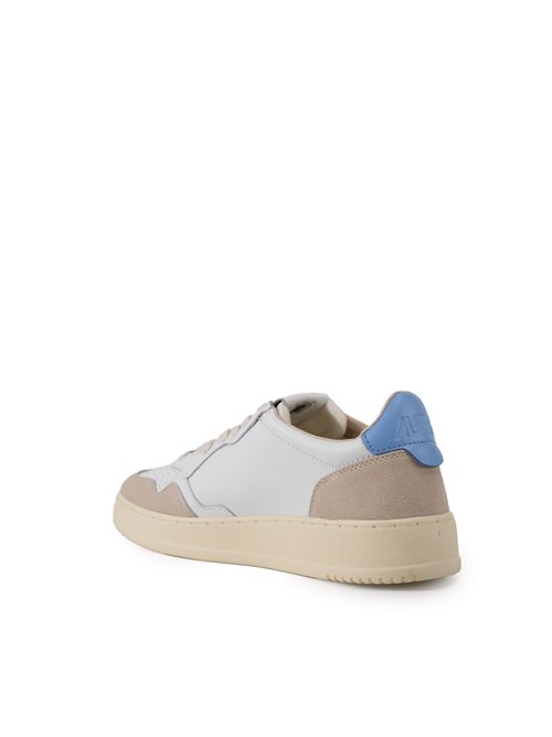 Sneakers Medalist Low in pelle e suede White/Blue AUTRY | AULMLS04
