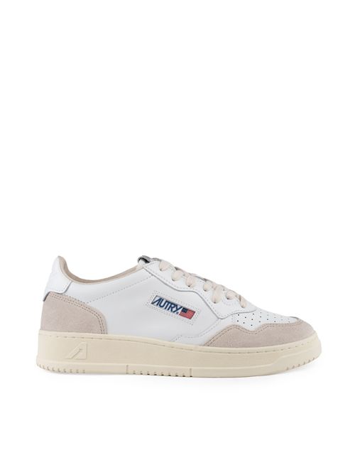 Sneakers Medalist Low in pelle e suede Bianco AUTRY | AULMLS33