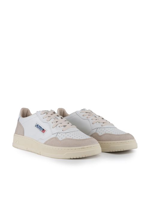 Sneakers Medalist Low in pelle e suede Bianco AUTRY | AULMLS33