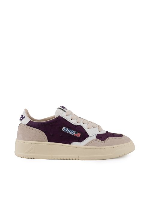 Sneakers Autry Medalist Low in pelle e suede Bordeaux/Sand AUTRY | AULWER01