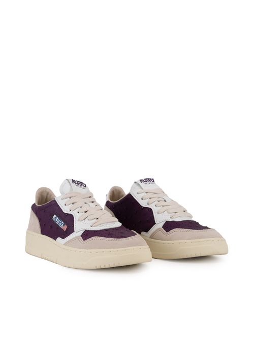 Sneakers Autry Medalist Low in pelle e suede Bordeaux/Sand AUTRY | AULWER01