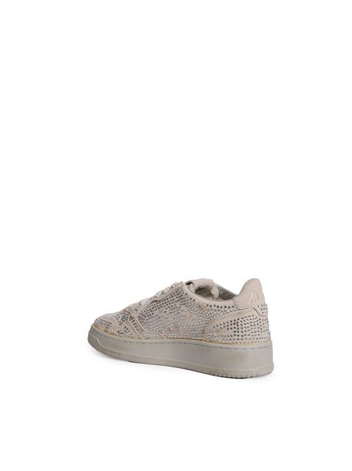neakers Medalist Low Crystal in suede con micro strass AUTRY | AULWNA01