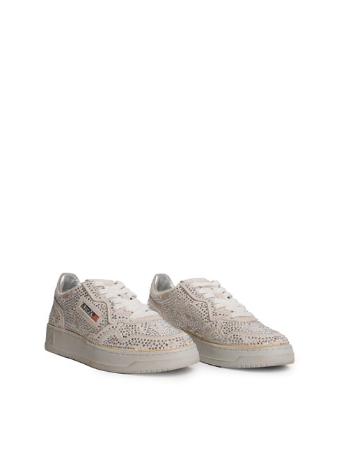 neakers Medalist Low Crystal in suede con micro strass AUTRY | AULWNA01