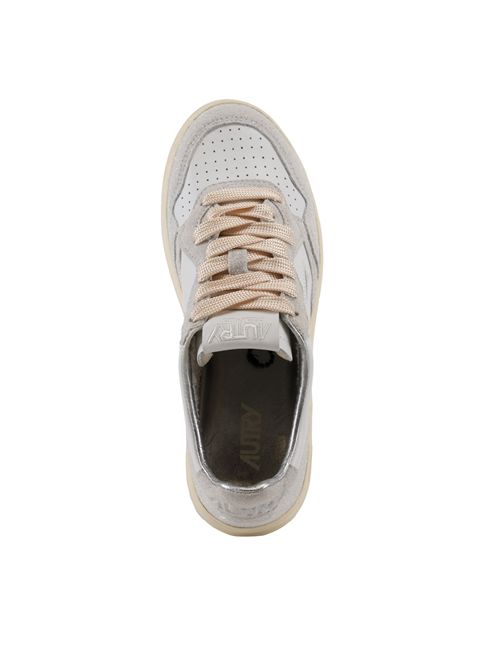 Sneakers Medalist Low in pelle e suede stars White AUTRY | AULWTA01