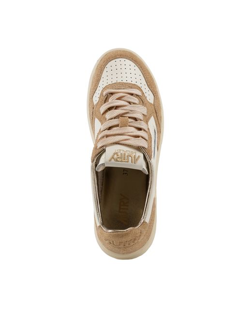 Sneakers Medalist Low in pelle e suede stars Marsh/Sand AUTRY | AULWTA03