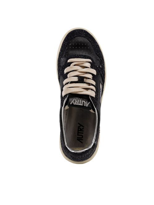 Sneakers Medalist Low in pelle e suede stars Black AUTRY | AULWTA06