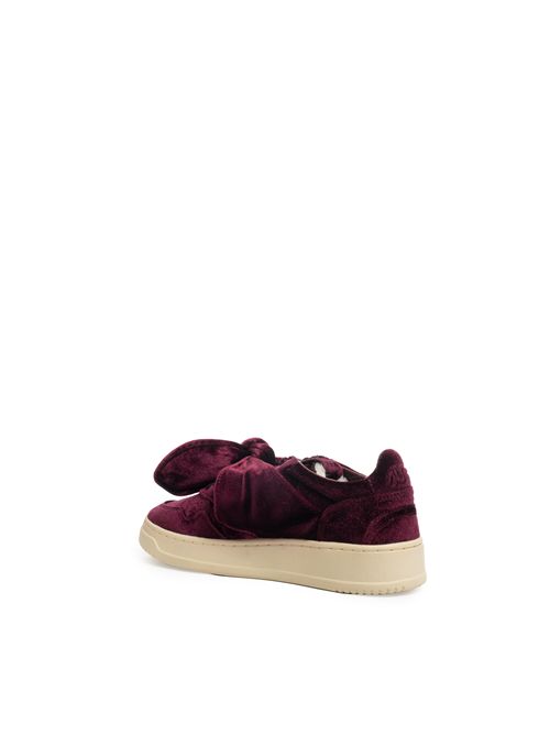 Sneakers Medalist Low Velvet Bow Burgundy AUTRY | AULWVF01