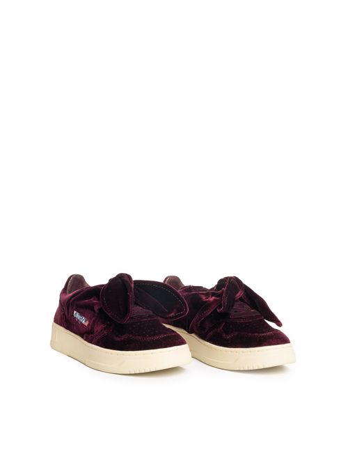 Sneakers Medalist Low Velvet Bow Burgundy AUTRY | AULWVF01