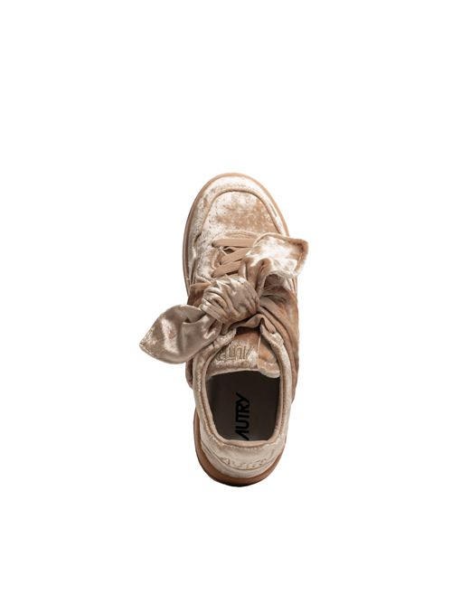 Sneakers Medalist Low Velvet Bow Beige AUTRY | AULWVF04