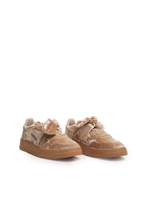 Sneakers Medalist Low Velvet Bow Beige AUTRY | AULWVF04