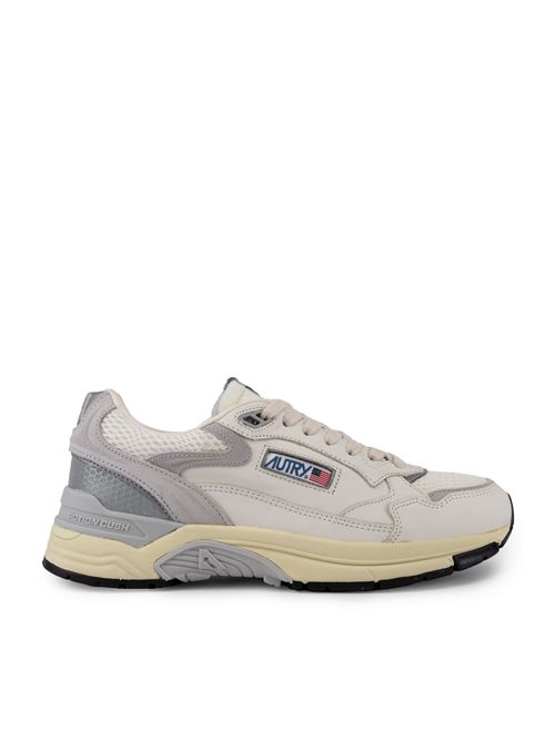Sneakers Hyperway in mesh e suede Bianco/Grigio AUTRY | HYLMGN01