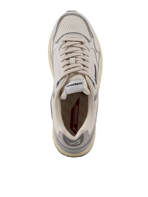 Sneakers Hyperway in mesh e suede Bianco/Grigio AUTRY | HYLMGN01