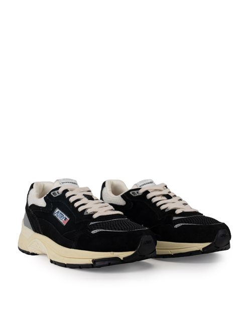 Sneakers Hyperway in mesh e suede Nero/Argento AUTRY | HYLMUM07
