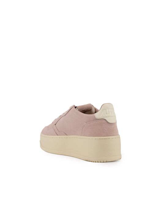 Sneakers Medalist Platform in suede Silk/White AUTRY | PTLWUH03