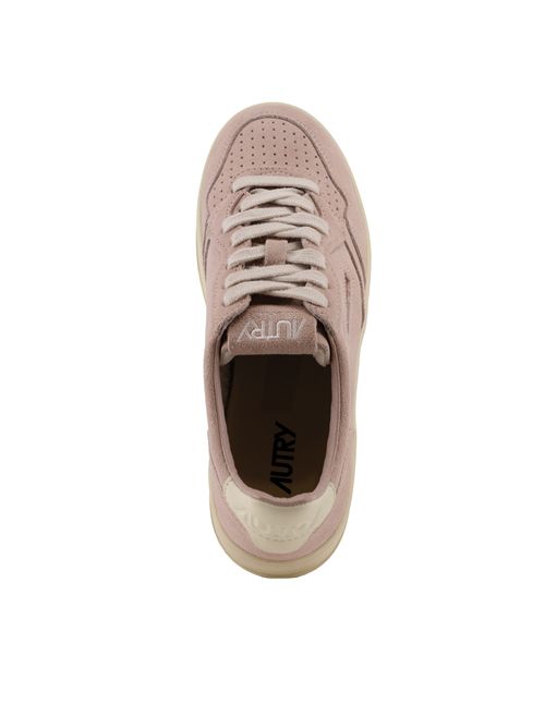 Sneakers Medalist Platform in suede Silk/White AUTRY | PTLWUH03