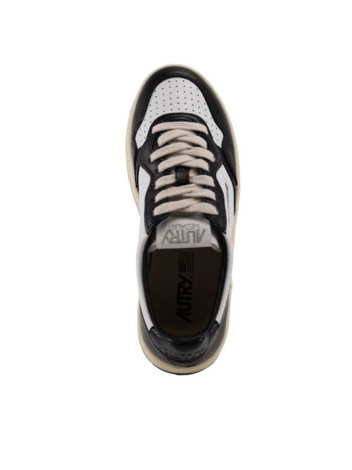 Sneakers Medalist Platform in pelle Bianco/Nero AUTRY | PTLWWB01