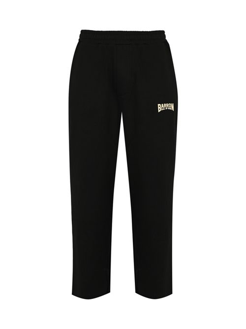 Pantalone in cotone con stampa logo Hall Of Fame Black Barrow | F5BWUAFP045110