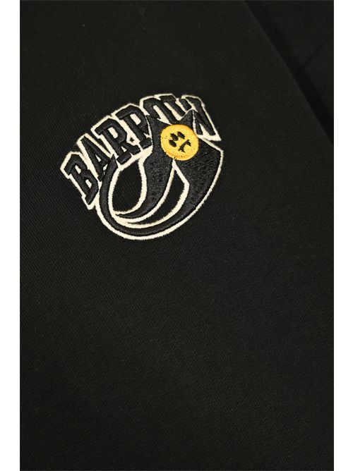 Felpa Baseball Bear in cotone Nero Barrow | F5BWUAHS051110