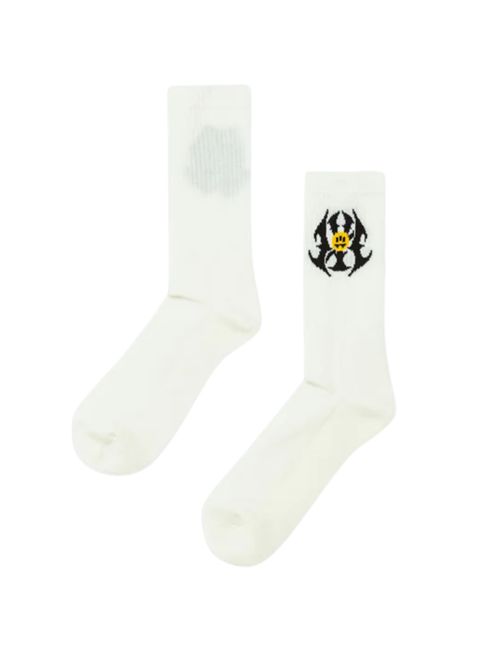 Calzini in misto cotone con logo Bianco Barrow | F5BWUASO046013