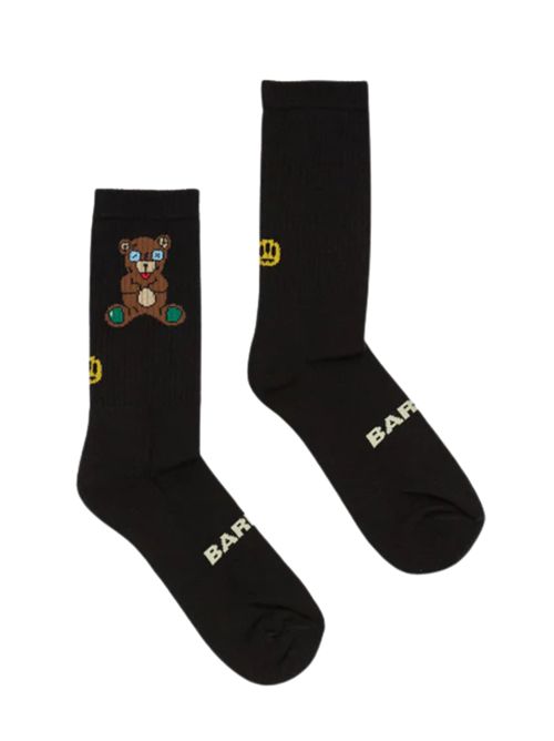 Calzini in misto cotone con logo teddy bear Nero Barrow | F5BWUASO057110