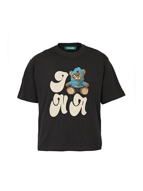 T-shirt in cotone con stampa Napoli Asfalto Barrow | F5BWUATH076251