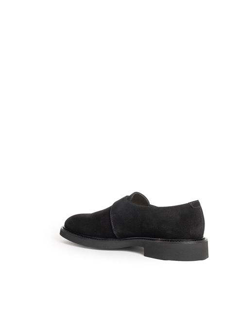 Mocassino mono fibbia in suede marrone terre Nero DOUCAL'S | DU1485GENOUF009NN00