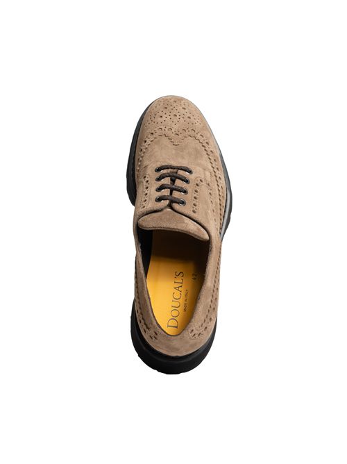 Scarpa stringata Derby Coda di rondine in suede DOUCAL'S | DU3225GOTNUF009NM08