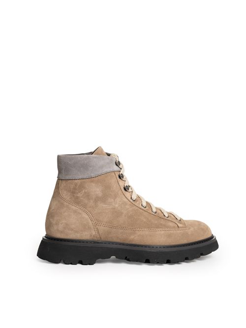 Stivaletti Derby in suede con zip DOUCAL'S | DU3236GOTNPF813NM08