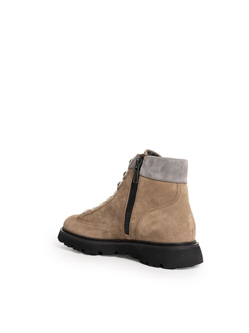 Stivaletti Derby in suede con zip DOUCAL'S | DU3236GOTNPF813NM08