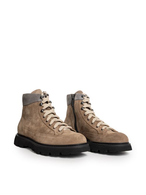 Stivaletti Derby in suede con zip DOUCAL'S | DU3236GOTNPF813NM08