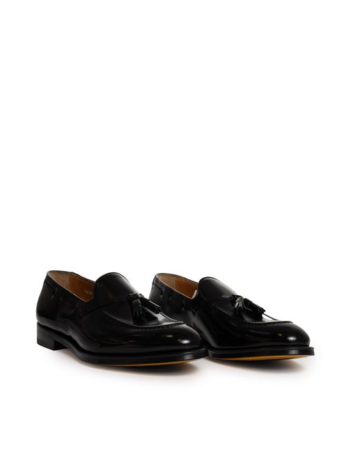 Mocassino con nappine in pelle Nero DOUCAL'S | DU3339ORVNUF007NN00